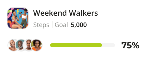 Weekend Walkers club card